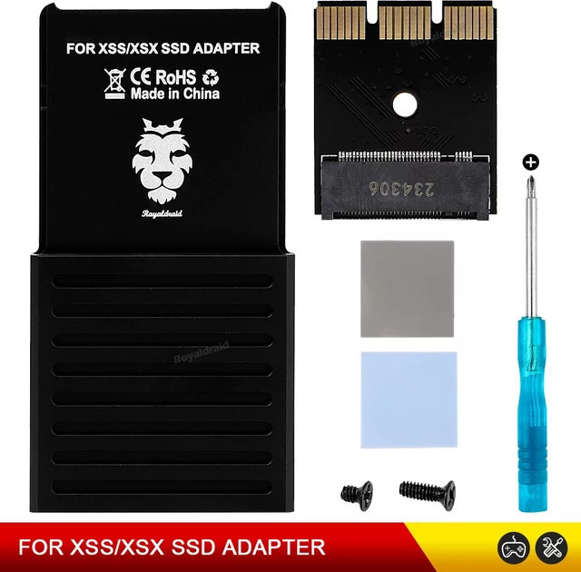 Pogopirate M.2 NVMe 2230 SSD Adapter für Xbox Series X/S Erweiterungskarte in Schwarz - Bild 1