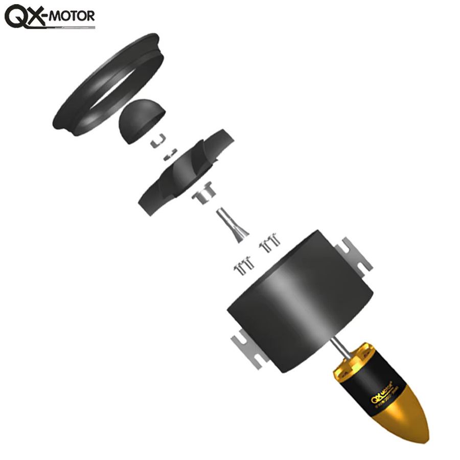 QX-MOTOR 70mm EDF QF2822 3000KV 6-Blatt Impeller Bürstenloser Motor - Bild 4