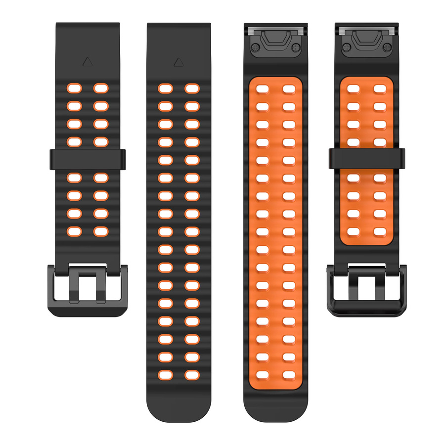 Garmin Uhrenarmband Silikon, 22mm 26mm, Schwarz - Bild 5