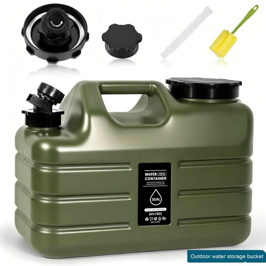 APWIKOGER Wasserspeicherbehälter mit Zapfhahn in Grün, BPA-freier Outdoor-Aufbewahrungsbehälter für Camping und Reisen - Bild 6