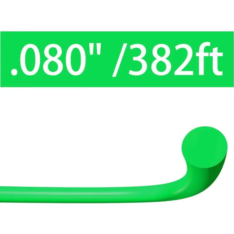 Wnew Rasentrimmer-Schnur aus grünem Nylon, Ersatz-Trimmerschnur mit 2,0 mm Durchmesser und 100 m Länge - Bild 2