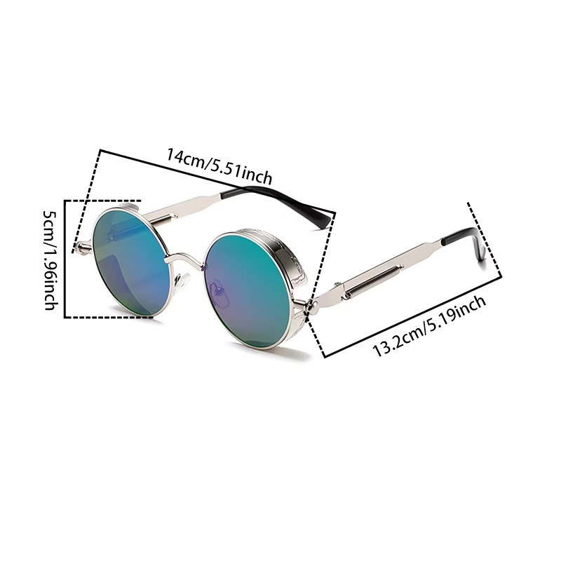 KAMMPT Sonnenbrille, Rund, Vollrand, Metall, Multicolor, Herren - Bild 3