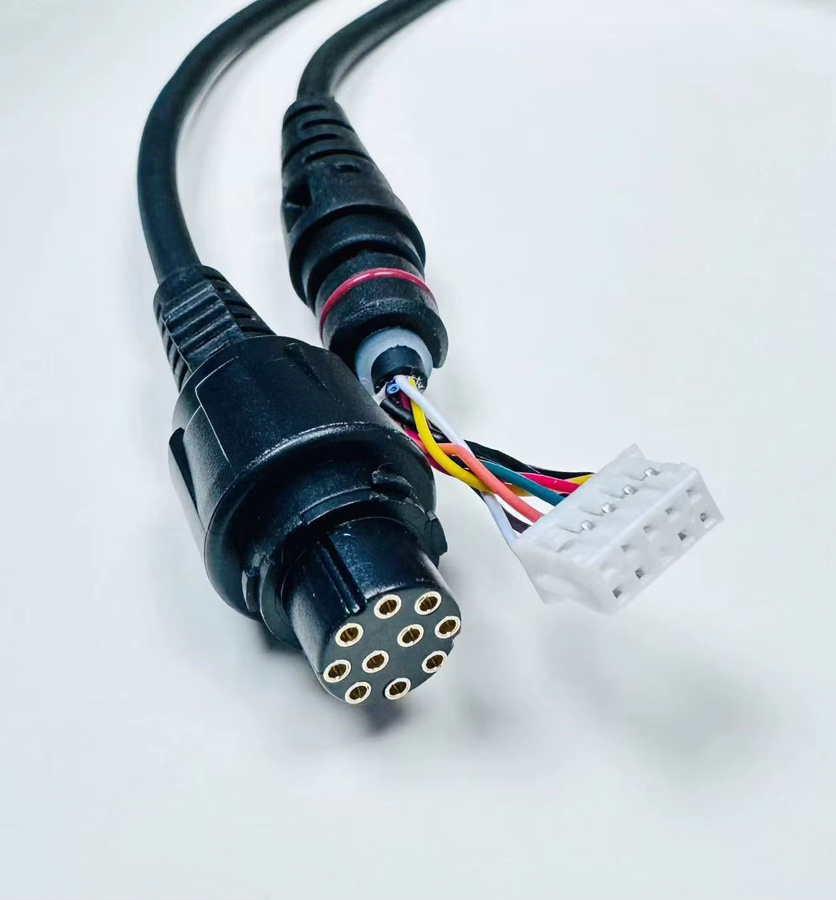 Hytera Walkie-Talkie Mikrofon-Lautsprecherkabel mit 10-poligem Anschluss für SM16A3 MD880 MD780 MT680 RD980 Funkgeräte, Schwarz - Bild 2