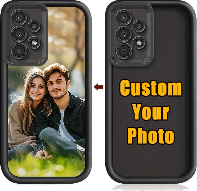 Personalisierte Handyhülle für Samsung Galaxy S20 S21 S22 S23 S24 S25 FE Plus Ultra in Schwarz oder Weiß - Bild 1
