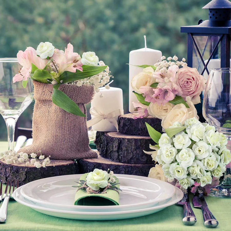 Künstliche Seidenrosen in Pink für Hochzeiten und DIY-Dekorationen - Bild 1
