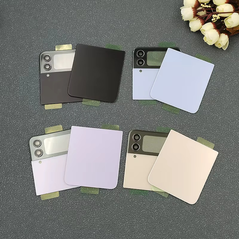 Samsung Galaxy Z Flip 4 Ersatzgehäuse Rückseite mit Kameralinse in Schwarz - Bild 1