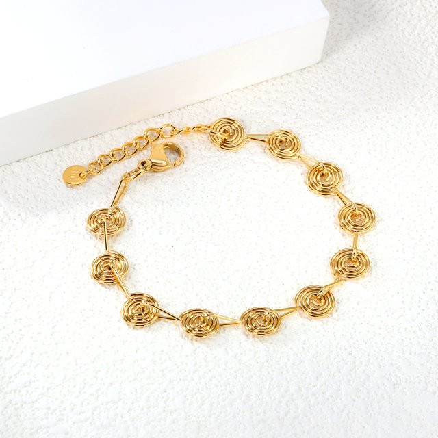 LUXUKISSKIDS Armband, Edelstahl, Gold, Kinder, Vintage - Bild 1