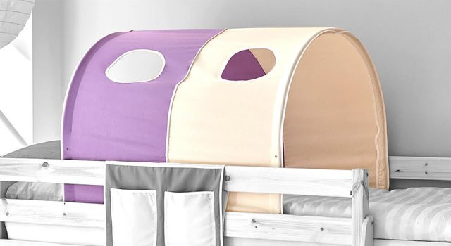 TiCAA Tunnel für Hoch- und Etagenbetten aus Baumwolle in Multicolour - Bild 1
