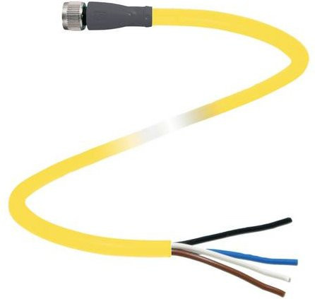 Pepperl+Fuchs 456519 Sensor-Aktor-Steckverbinder konfektioniert gelb 4-polig 2m - Bild 1