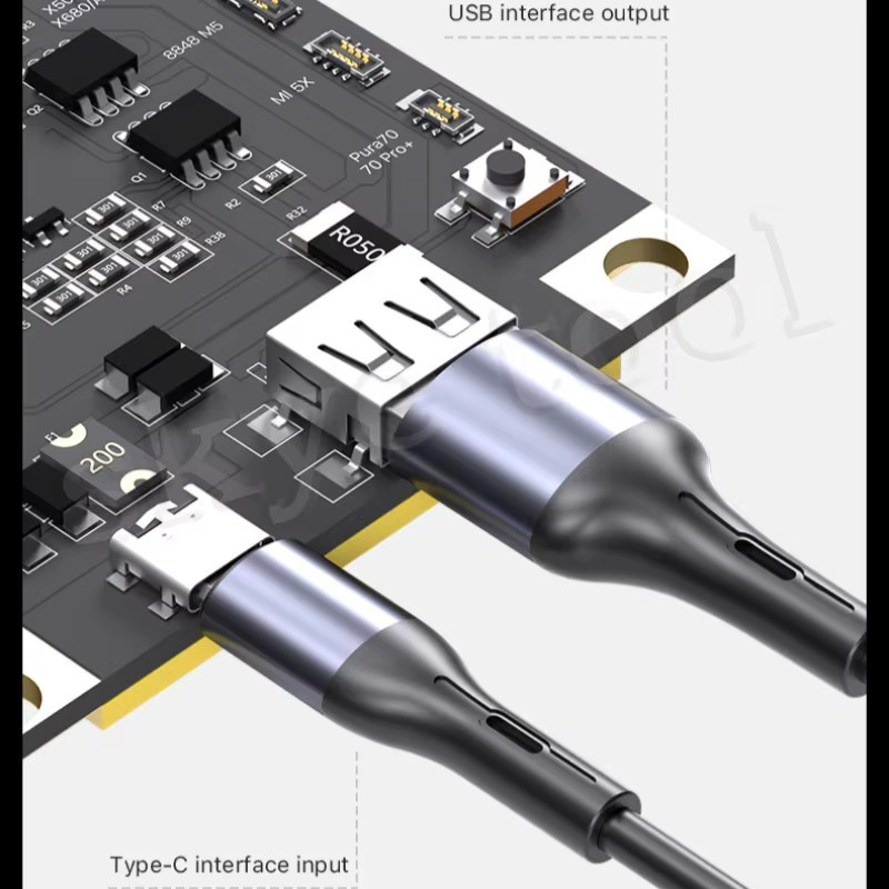 Mechaniker Max28 Batterie Ein-Klick-Aktivierungserkennungsplatine für iPhone 6 bis 16 Pro Max, Ladetester und Schaltkreisinspektion zur Reparatur, Schwarz - Bild 5