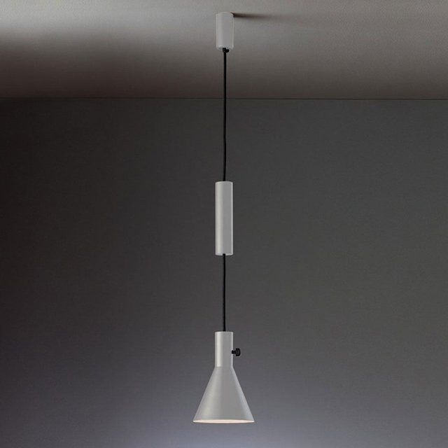 Tecnolumen PL 16 Eleu LED-Pendelleuchte aus Metall in Grau, dimmbar, warmweiß - Bild 1