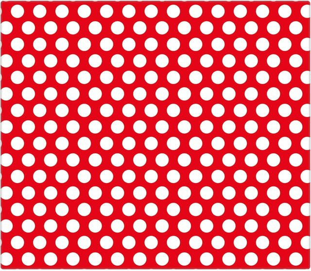 Banjado Herdabdeckplatte aus Glas mit Punktemotiv in Rot, B/T: 60 x 52 cm - Bild 2
