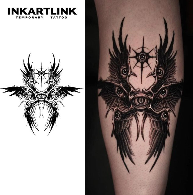INKARTLINK Temporärer Tattoo-Aufkleber, wasserfest, semi-permanent - Bild 1