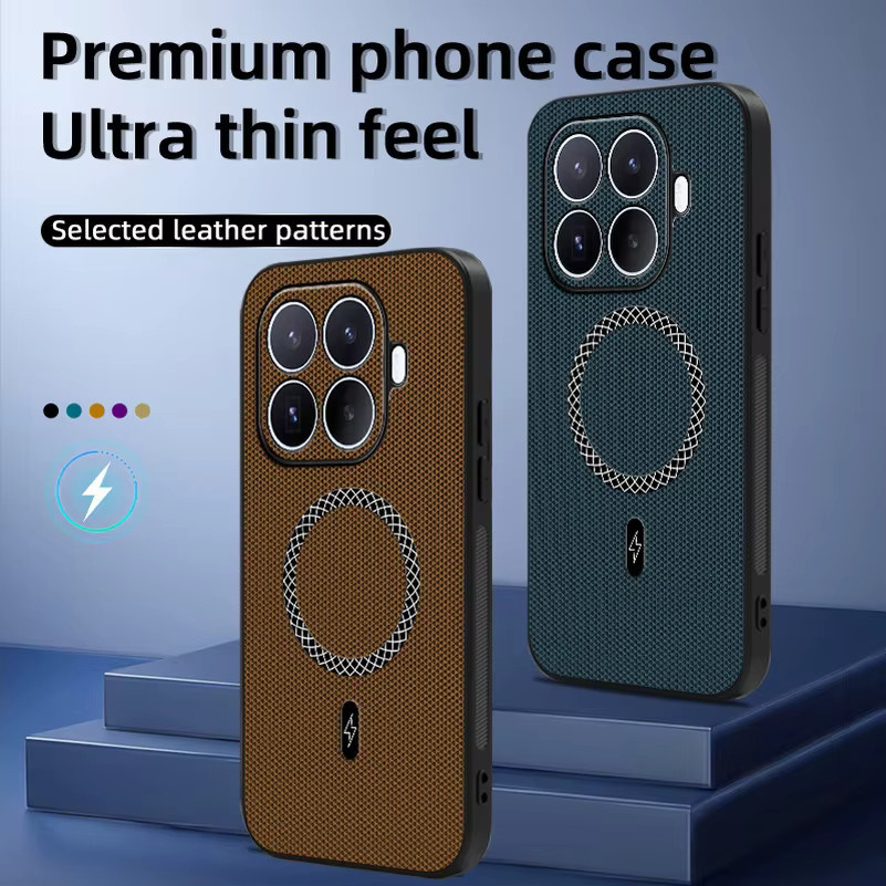 Magnetische Silikon-Schutzhülle mit feiner Stoff-Textur für Xiaomi 17T Pro, 15T und 14T Pro in Schwarz - Bild 2