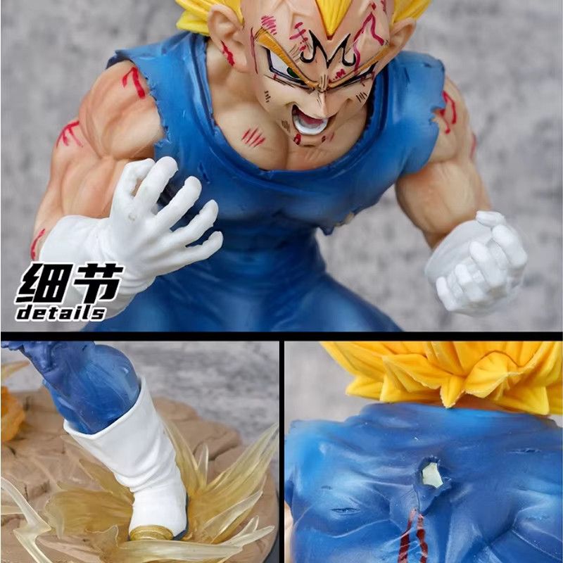 Bandai Dragon Ball Z Vegeta Super Saiyajin 2 Anime Figur aus PVC, Multicolor, Höhe: 27 cm - Bild 4