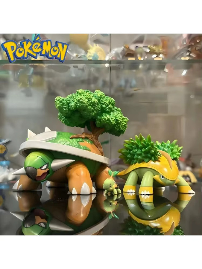 Potdemiel Pokémon Torterra Evolutionary Group Actionfiguren, PVC, Set / Bundle - Bild 5