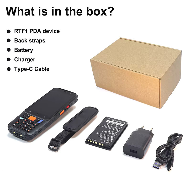 RUGLINE 2D-Barcode-Scanner Android 15 PDA-Handcomputer Schwarz mit 4 GB RAM + 64 GB Speicher und 5050 mAh Akku - Bild 4