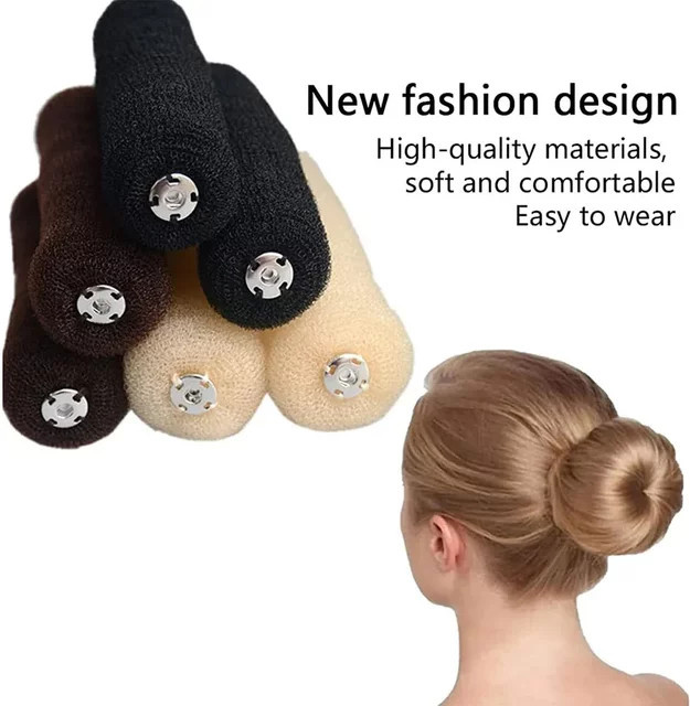 Haarknotenformer Donut-Haarstyling-Werkzeug, Damen - Bild 1