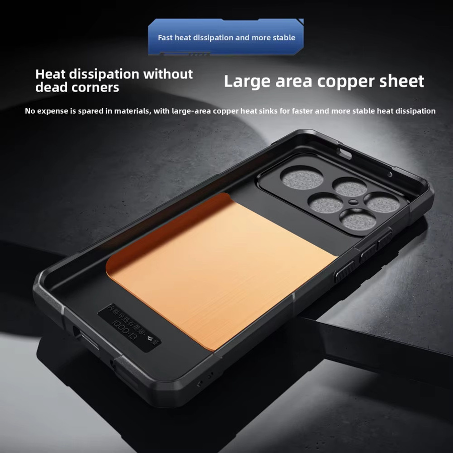 GRASALE Silikonhülle für Xiaomi POCO F8 Ultra und POCO F8 Pro, stoßfest, magnetisch, Farbe: Schwarz - Bild 5