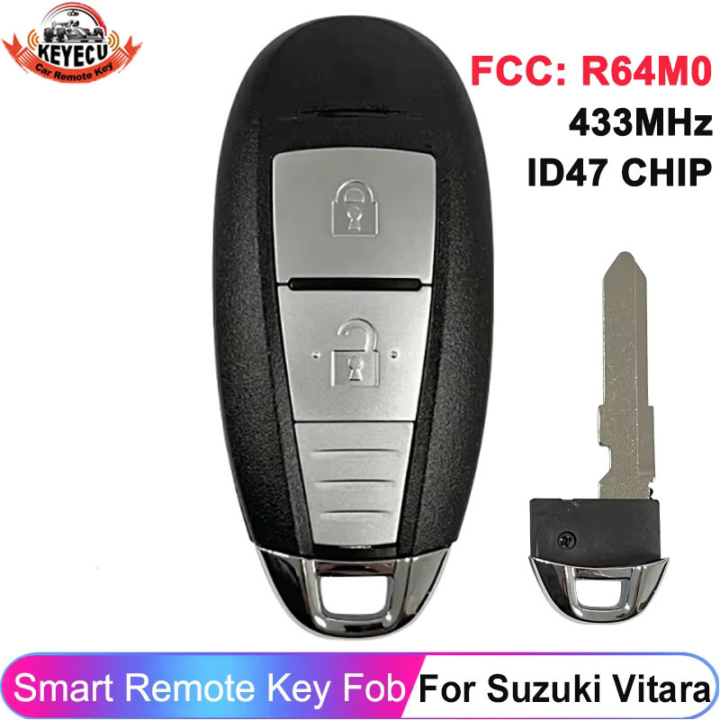 KEYECU Smart Key Fernbedienung für Suzuki Vitara 2016 bis 2019, 434 MHz, Farbe: Schwarz - Bild 2