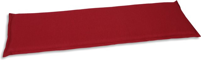 GO-DE TEXTIL Bankauflage für 3-Sitzer in Kirschrot mit Schaumstofffüllung - Bild 1