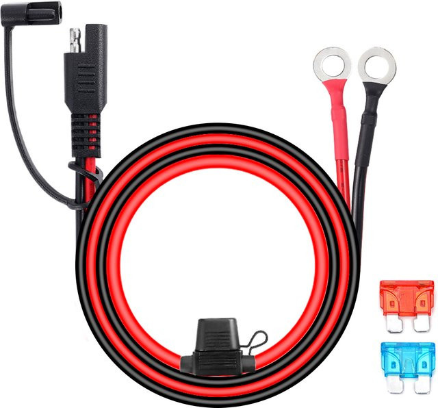 Maintai Doppel SAE Quick Release Kabel Adapter Verlängerung von SAE zu O-Ring Stecker in Rot - Bild 1