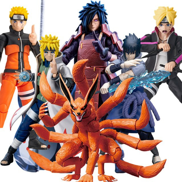 BLOKEES Naruto Uchiha Madara Kyuubi Kurama Sasuke Minato Bijyudama Shippūden Bijuu, Actionfigur - Bild 1
