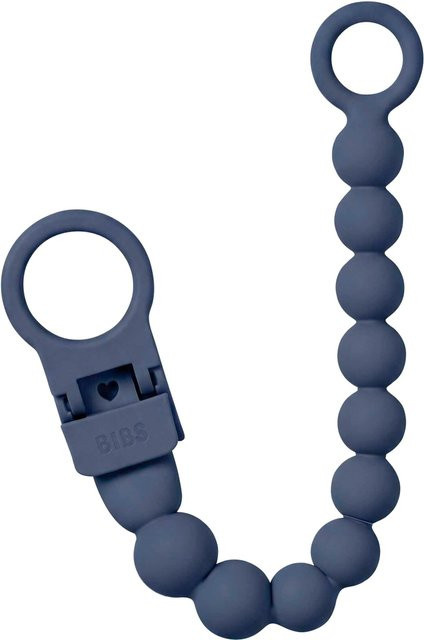 BIBS Schnullerclip aus Silikon in Blau, BPA-frei - Bild 1