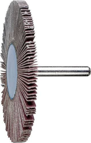PFERD Korund Fächerschleifer A80 für Feinschliff und Finish, Durchmesser: 80 mm, Breite: 8 mm, Schaft-Durchmesser: 6 mm, 10 Stück, Grau - Bild 1