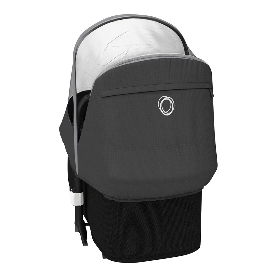 Bugaboo High Performance Regenschutz für Donkey, Buffalo und Runner in Schwarz und Transparent aus PVC-freiem Kunststoff - Bild 2
