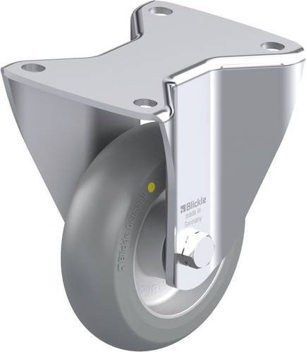Blickle Stahlblech-Bockrolle BH-ALTH 125K-3-AS-CO in Silber, Rad-Durchmesser: 125 mm, Tragfähigkeit: 550 kg - Bild 1
