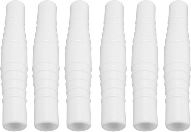 6er Set Poolschlauchverbinder mfySpace in Weiß für Schwimmbadschläuche 31mm bis 38mm mit Standardanschluss für 1,2 Zoll und 1,5 Zoll Schläuche - Bild 1