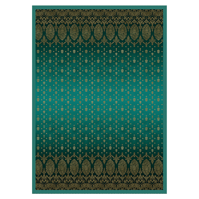 Bassetti Plaid GOLD DECOR V1 in Smaragdgrün aus Baumwolle mit Ornament-Muster und OEKO-TEX Standard 100 Zertifizierung - Bild 1