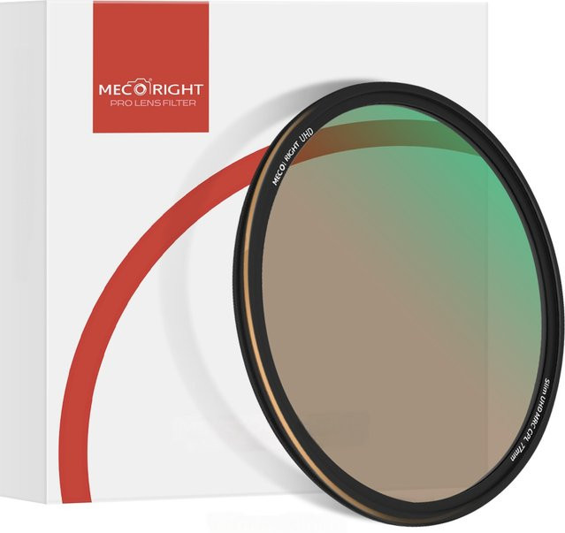 Meco Right MRC CPL Polarisator Filter ultra dünn 3,8mm für Canon Sony Nikon Fuji DSLR Objektive - Bild 1