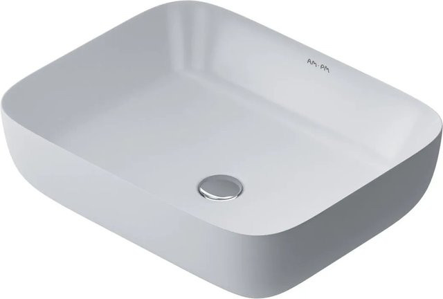 AM.PM Aufsatzwaschbecken Func aus Keramik in Weiß, B: 51 cm, T: 40 cm, H: 13,5 cm - Bild 1