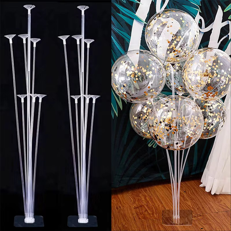 Cyuan Latex Ballon Halter Set für Tischdekoration in Gold, Silber oder Transparent für Geburtstag, Party und Hochzeit - Bild 3