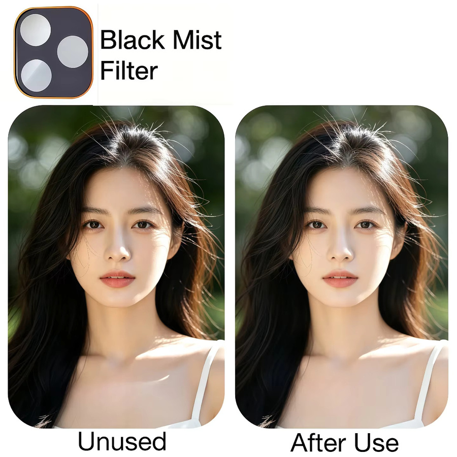 4-in-1 Kamera-Schutzfilm Set für Apple iPhone 17 Pro und iPhone 17 Pro Max mit ND, UV, CPL und Pro-Mist Filtern in Schwarz und Silber - Bild 4