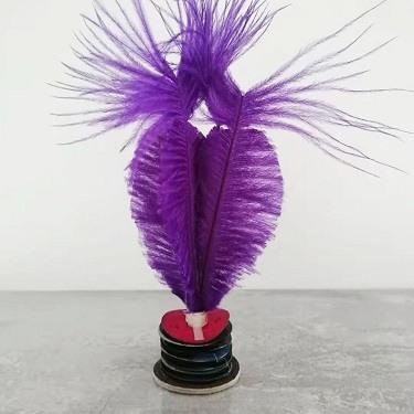 Binchi Outdoor Product Straußenfederblume Federball, violett, ab 3 Jahre - Bild 1