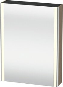 Duravit XSquare Spiegelschrank mit LED und 1 Tür in Weiß, B/T/H: 60 x 15,5 x 80 cm - Bild 1