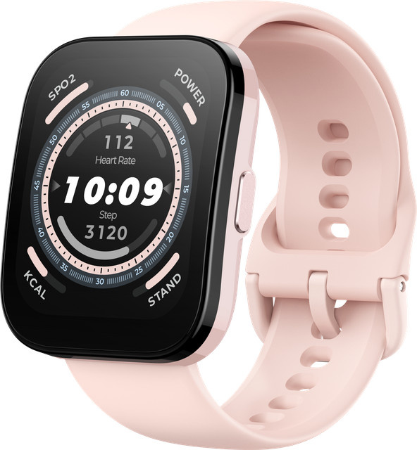 Amazfit Bip 5 Smartwatch in Pastel Pink mit Bluetooth, Herzfrequenzmessung, SpO2 und Telefonfunktion - Bild 1
