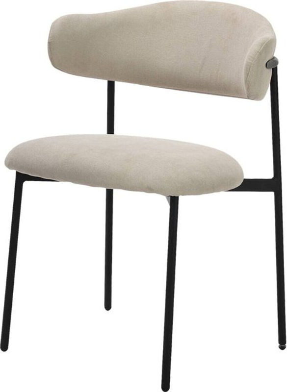 byLIVING Stuhl JERSEY 2er-Set, Webstoff, beige, B/H/T: 58 x 78 x 54,5 cm - Bild 2
