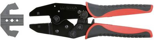 KS Tools Crimpzange 2.5 bis 6mm² aus Stahl in Schwarz - Bild 1