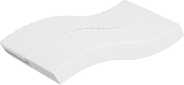 vidaXL Kindermatratze aus Schaumstoff in Weiß, B/T/H: 160 x 80 x 16 cm