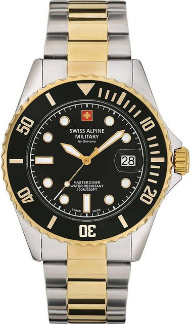 Swiss Alpine Military Taucheruhr, Quarz, Edelstahl, 42 mm, Herren - Bild 2