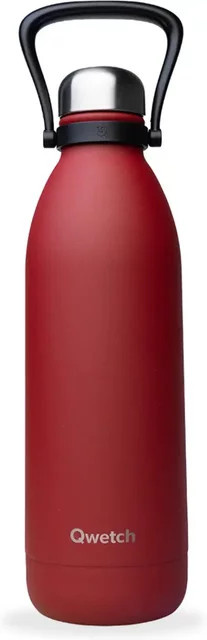 Isotherme Flasche Qwetch Titan in Rot, 0,8 l - Bild 1