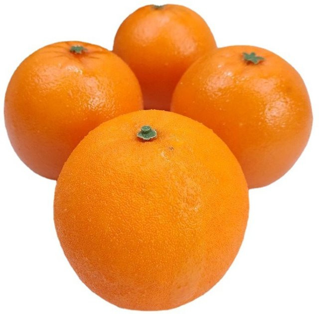 Wusmart Künstliche Orangen 5 Stück, Orange, Dekoration für Schlafzimmer und Party, Fotografie-Requisiten - Bild 1