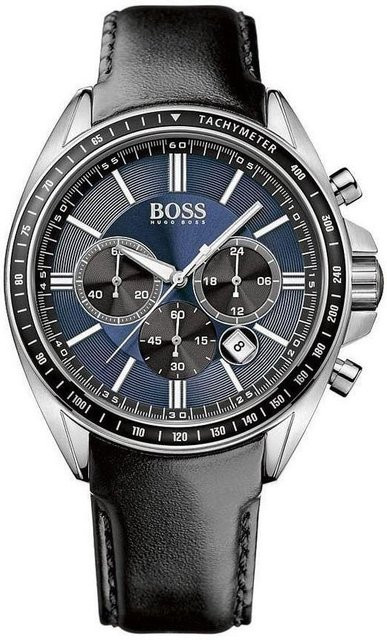 Hugo Boss Chronograph, Quarz, Edelstahl, 44 mm, Herren, Schwarz - Bild 1