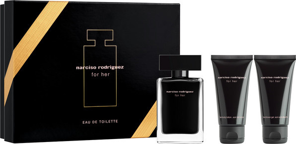 Narciso Rodriguez For Her Set, Eau de Toilette, Body Lotion, Duschgel, Damen - Bild 1