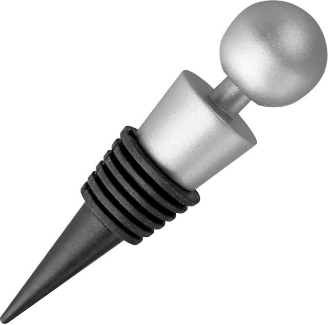 Stanley Rogers Flaschenverschluss aus Silikon, Metall und Kunststoff, Silber, Durchmesser: 10 cm - Bild 1