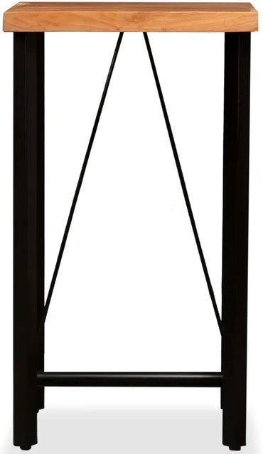vidaXL Bartisch aus Akazien-Massivholz in Braun im Industrie-Stil, B/T/H: 60 x 60 x 107 cm - Bild 1